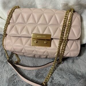 Michael Kors Quilted Pink Shoulder Bag